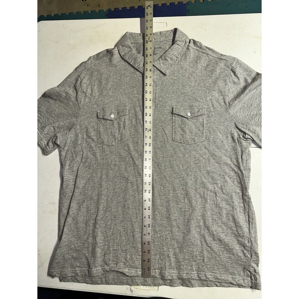 True Nation Gray Polo Shirt Short Sleeve‎ Men's Size 2XL - Picture 4 of 5